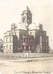 1894 Brazoria County courthouse, Texas , old post card