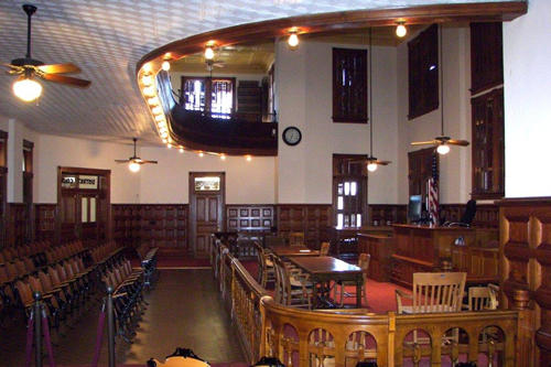 La Grange TX - Fayette County Courthouse district courtroom