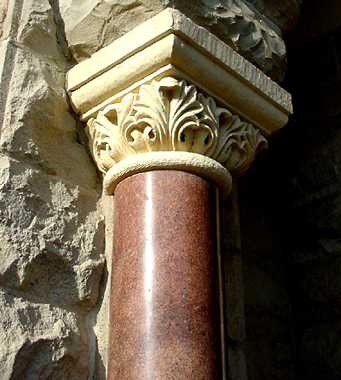 Column architectural detail, Fayette Co Courthouse