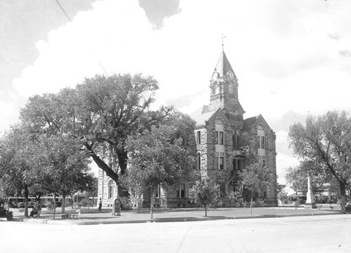 La Grange, TX - Fayette County Courthouse old photo