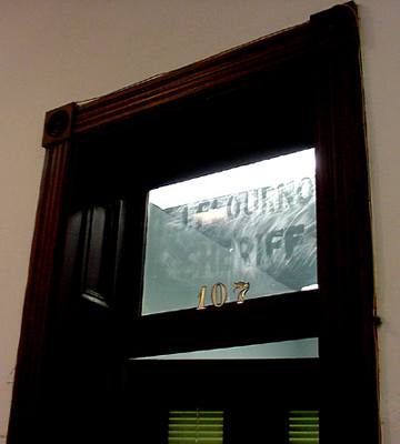 Sheriff;s transom window