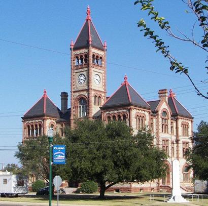 Restored DeWitt County Courthouse, Cuero Texas