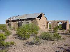 Adobes, west Texas ghost town