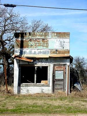 Old store in Desdemona, Texas