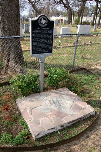 Dido Texas cemetery marker
