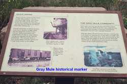 Gray Mule Historical Marker, Texas