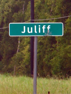 Juliff Texas Sign