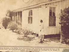 Elvira Hernandez gardening in Mackay, Texas