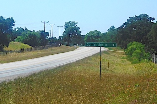 McDuff TX - Comanche Tr sign 