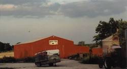 A red barn in Odds, Texas
