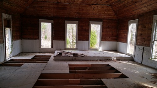 Pickens, Texas - abandoned church interior