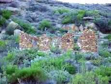 Shafter, Texas hill side ruins