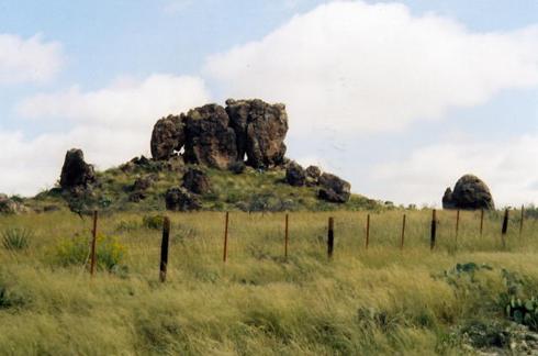 Elephant Rock near Shafter Texas