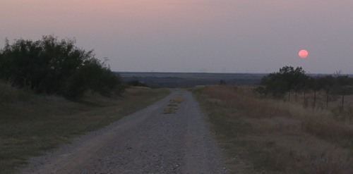 Sunshine Hill TX sunset view