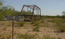 Nueces River Bridge in Valley Wells cemetery