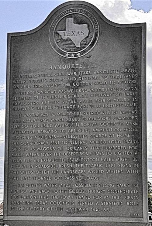 TX - Banquete CSA Historical Marker 