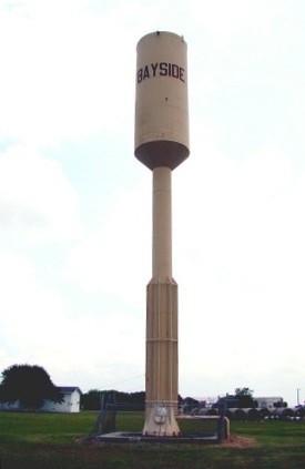 Bayside Texas water tower