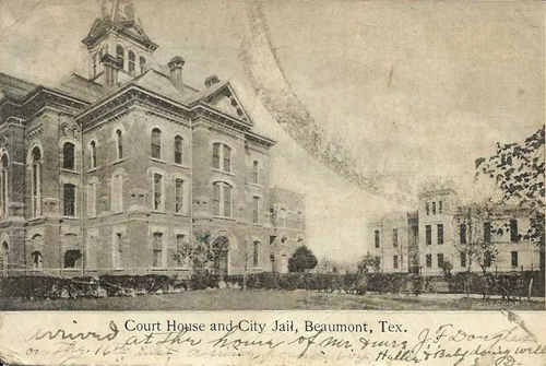Beaumont TX Jefferson County Courthouse &amp; Jail, 1907 photo