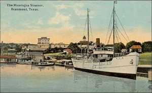 Nicaragua Steamer in Beaumont Texas 1912