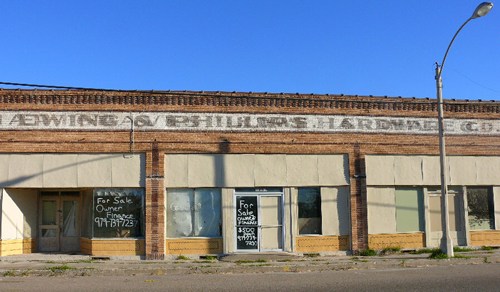 Bishop TX - Hardware Store Front Ghost Sign