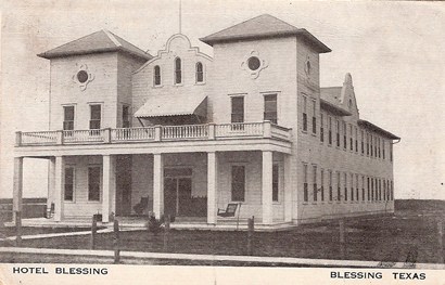 Blessing TX Blessing Hotel Pstmrk1912