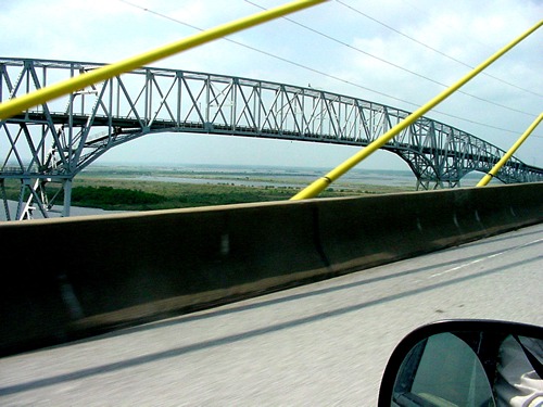 Rainbow Bridge and Veteran's Memorial Bridge, Bridge City, Texas