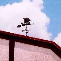 Danish weathervane in Danevang Texas