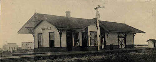 Francitas Texas Depot old photo