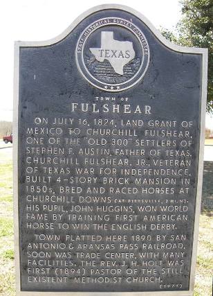 Fulshear Tx Historical Marker