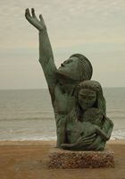 statue in memory of the Galveston 1900 storm