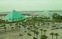 Moody Gardens pyramids, Galveston, Texas