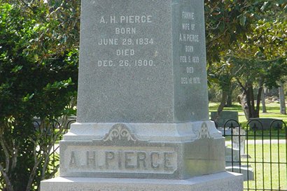 Old Hawley Cemetery Shanghai Pierce monument base, Hawley Texas