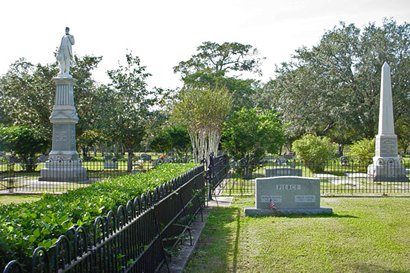 Old Hawley Cemetery Shanghai Pierce statue and monument for his wife, Hawley Texas