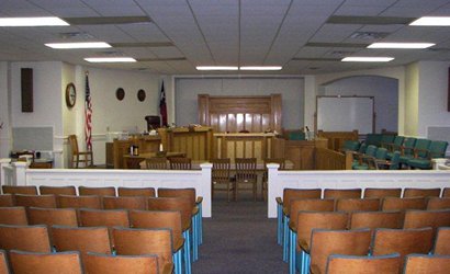 1914 Kleberg County Courthouse district courtroom, Kingsville TX