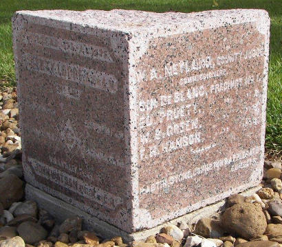 TX - Cornerstone of 1896 Liberty County courthouse