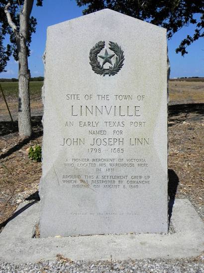 Linnville TX Centennial Marker 
