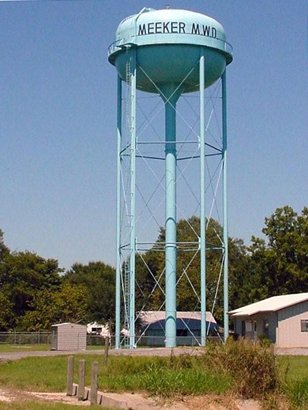 Meeker Texas water tower