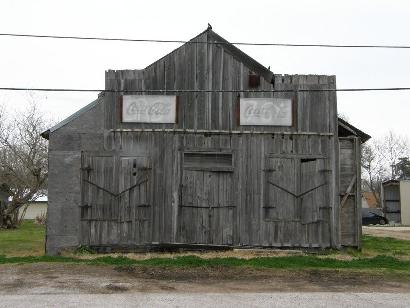 Fort Bend County, Orchard, TX -  old store, faded