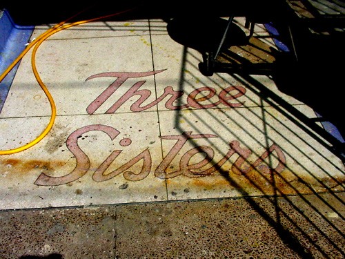 Port Arthur TX - Three Sisters sidewalk sign