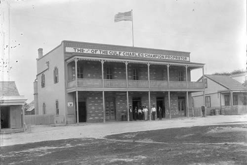 Champion Building in Port Isabel, Texas old photo