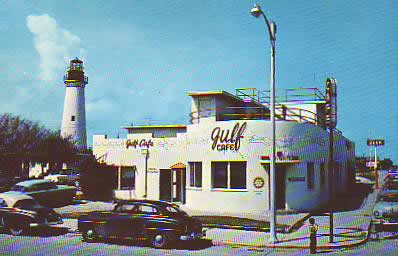 Gulf Cafe, Port Isabel, Texas 1940s