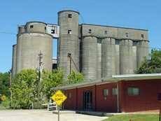 grain elevator in Dever, Texas  