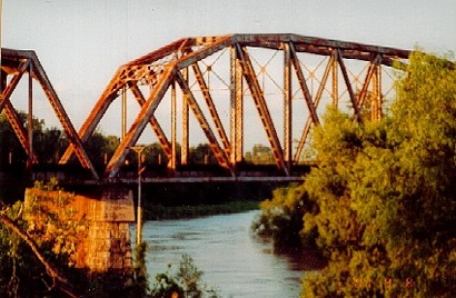 Railroad bridge over Brazos River, Richmond Texas