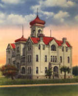 Former Aransas County courthouse old post card
