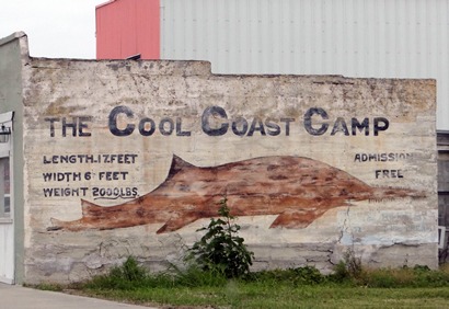 Rockport TX - Cool Coast Camp painted sign