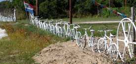 Bicycle fence, Ken Rudine, Texas