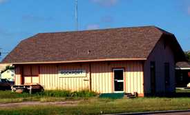 Train depot in Rockport, Texas