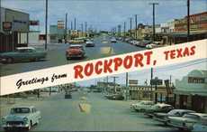 Rockport , Texas street scene, 1950s