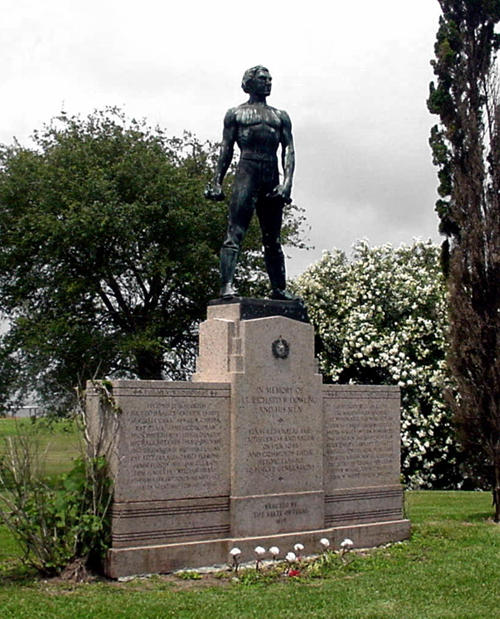 Dick Dowling Statue at the Sabine Battlefield State Park 