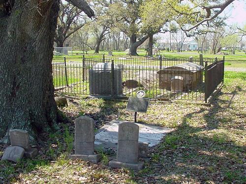Sabine Pass Cemetery scene, Texas